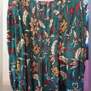 Forest Green Floral printed Shirt